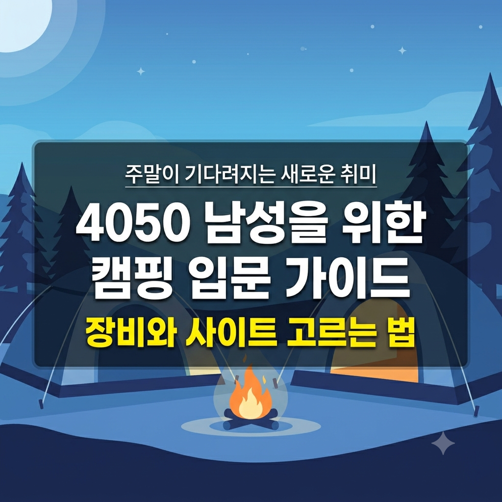 4050 남성 캠핑 입문 가이드