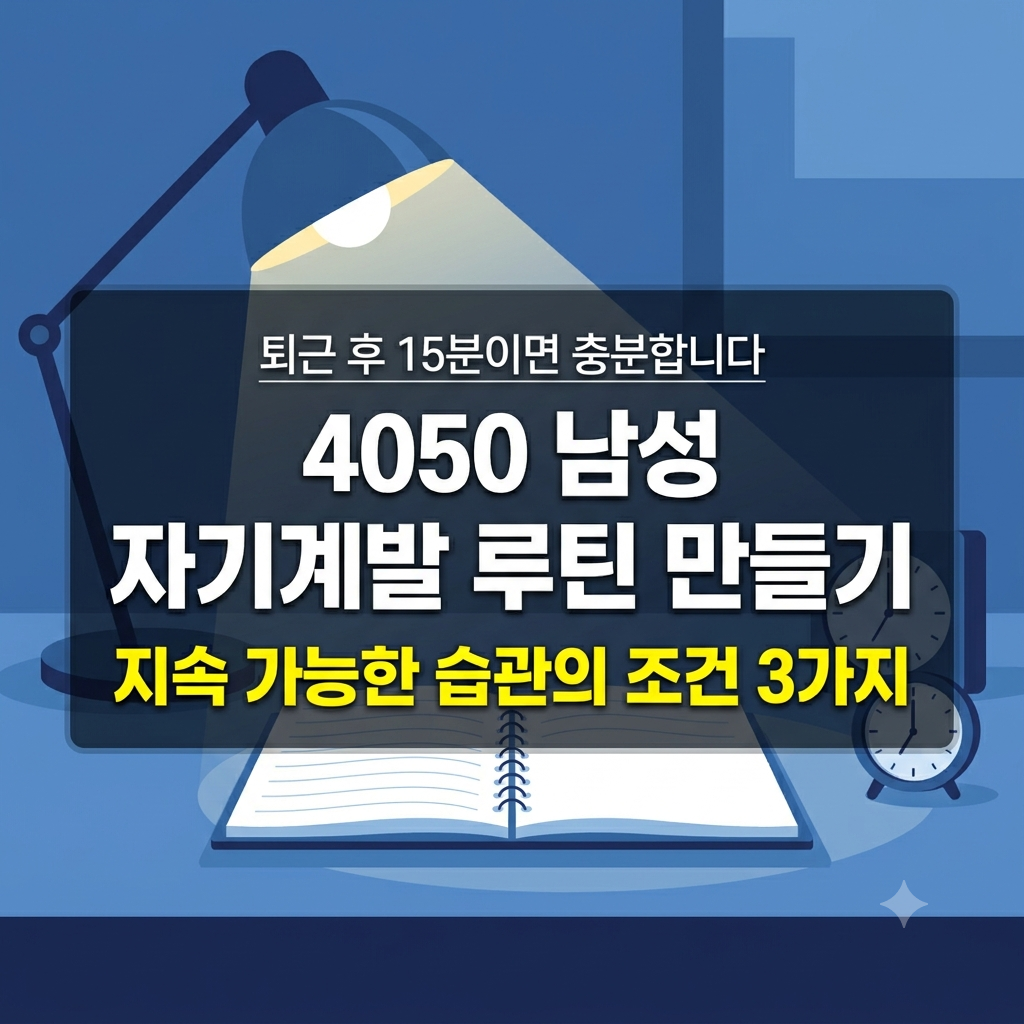 4050 남성 자기계발 루틴